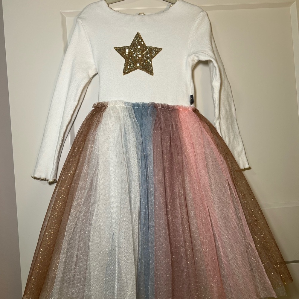 Petite Hailey long sleeve girls dress tutu 5t